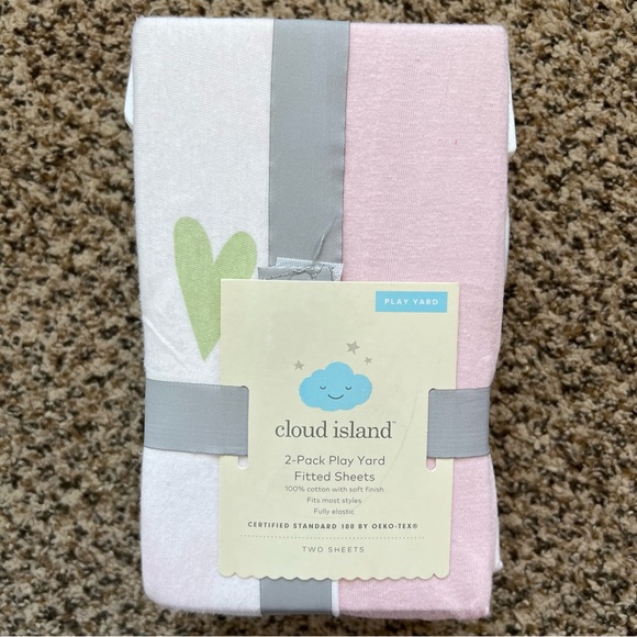 cloud island Bedding Cloud Island Fitted Playard Jersey Sheet